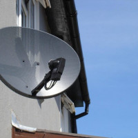 Modern satellite dish West Sussex