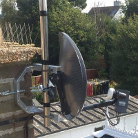 Satellite attached to chimney West Sussex