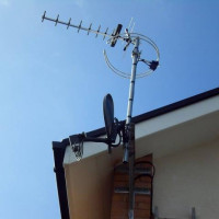 Aerial on side of roof West Sussex